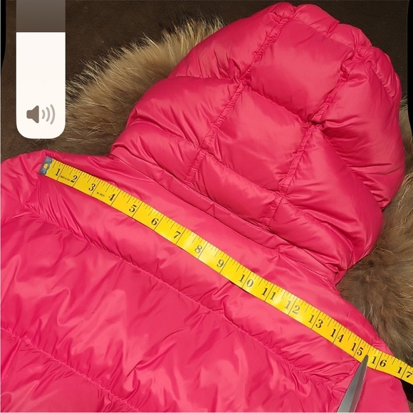 Luxurious Eleven Elfs Down Filled Pink Parka with Real Fox Fur Hood. Made in 🇨🇦🍁 - Picture 7 of 10